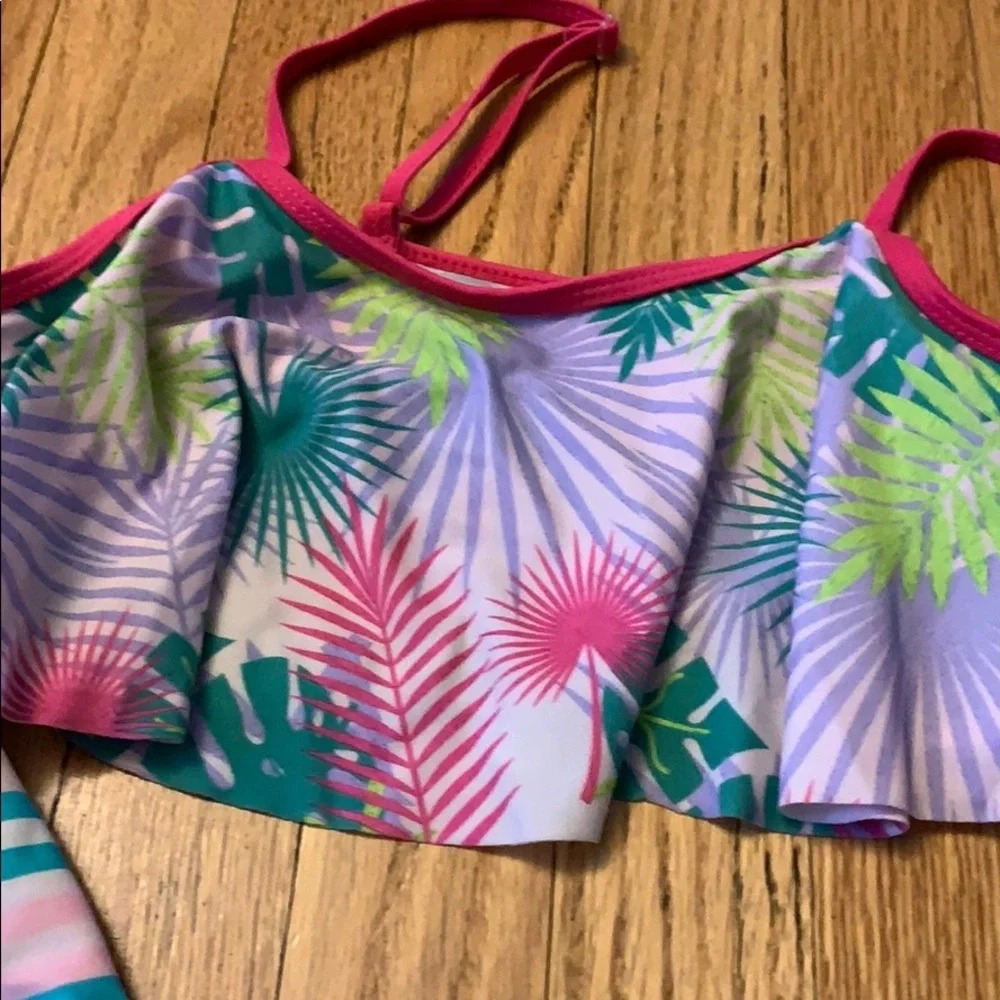 ❤️ Girl’s piece biking bathing suit size XL - Picture 2 of 5